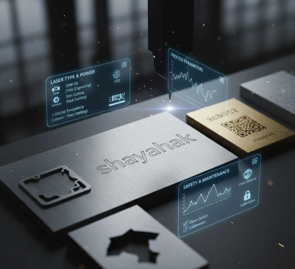 حکاکی وبرش لیزری روی فلز